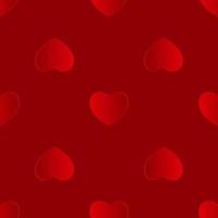 Día de San Valentín corazón de fondo transparente. ilustración vectorial vector