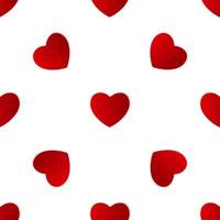 Valentines Day Heart Seamless Pattern Background. Vector Illustration