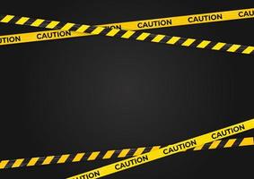 Caution Warning lines, Danger signs background vector