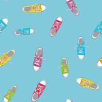 Shoes Seamless Pattern Background Vector Illustration