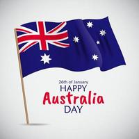 26 de enero feliz día de australia. ilustración vectorial vector