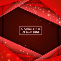 Abstract Modern Geometric Red Background vector