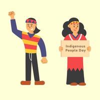 Indigenous People Day Vector Illustration