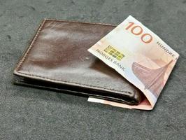 economía y finanzas con dinero noruego foto
