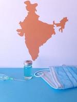 Background for health and medicine problems in India photo