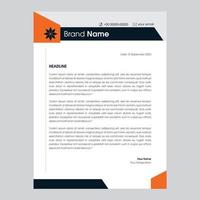 Elegant letterhead template design in minimalist style vector