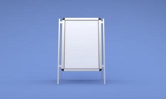 Empty Outdoor Advertising board A Stand Mockup Design photo