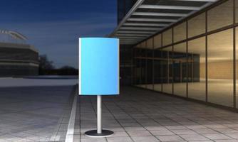 Empty Outdoor Advertising board A Stand Mockup Design photo