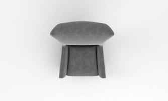 Chair Top View furniture 3D Rendering photo