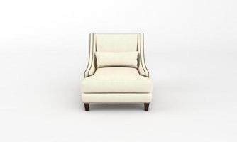 Single Sofa Chair front View furniture 3D Rendering photo