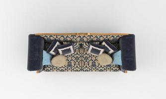 Sofa Top View furniture 3D Rendering photo