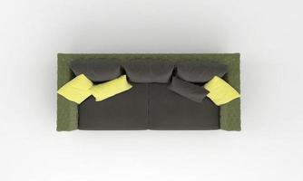 Sofa Top View furniture 3D Rendering photo