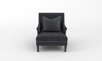 Single Sofa Chair front View furniture 3D Rendering photo