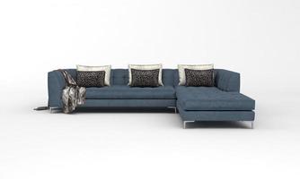 Sofa View furniture 3D Rendering photo