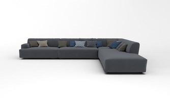 Sofa View furniture 3D Rendering photo