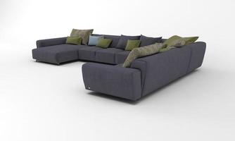 Sofa View furniture 3D Rendering photo