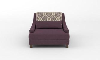 Single Sofa Chair front View furniture 3D Rendering photo