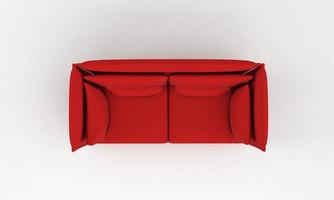Sofa Top View furniture 3D Rendering photo