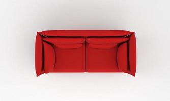 Sofa Top View furniture 3D Rendering photo