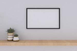 Empty Photo Frame Mockup Design Mockup