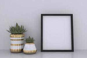 Empty Photo Frame Mockup Design Mockup