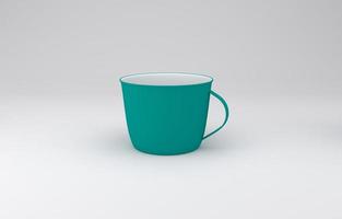 Realistic Mug Mockup 3D Rendered photo