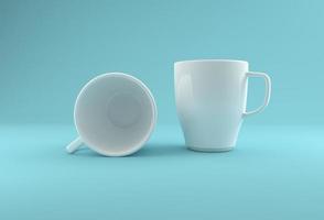 Realistic Mug Mockup 3D Rendered photo