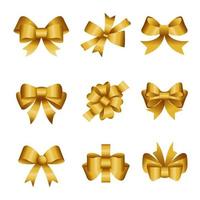 Ribbon Decoration Icon Collection vector