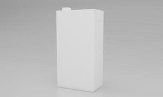 Milk Pack Packaging Packet Design 3D Rendered photo