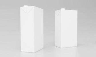 paquete de leche diseño de paquete de embalaje 3d prestados foto