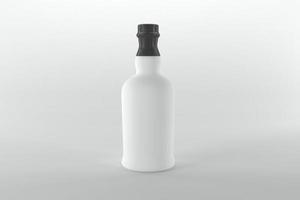 3D Rendered Bottles Mockup Template photo