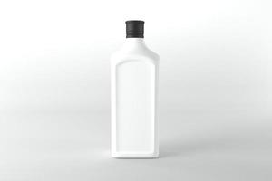 3D Rendered Bottles Mockup Template photo