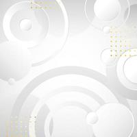 White Circular Abstract Background vector