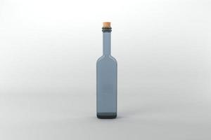 Plantilla de maqueta de botellas renderizadas 3d foto