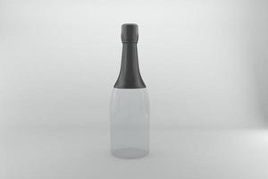 3D Rendered Bottles Mockup Template photo