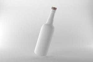 3D Rendered Bottles Mockup Template photo