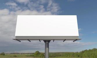 Billboard Sign 3D Rendered Illustration photo