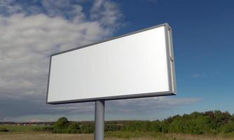 Billboard Sign 3D Rendered Illustration photo