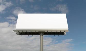 Billboard Sign 3D Rendered Illustration photo