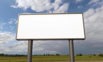 Billboard Sign 3D Rendered Illustration photo