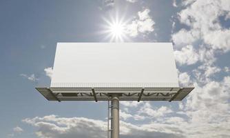 Billboard Sign 3D Rendered Illustration photo