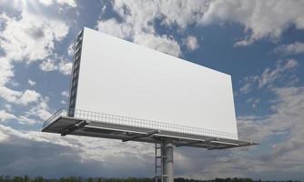 Billboard Sign 3D Rendered Illustration photo