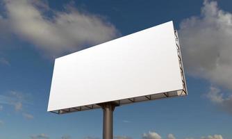 Billboard Sign 3D Rendered Illustration photo