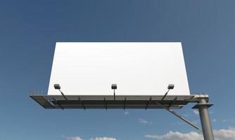 Billboard Sign 3D Rendered Illustration photo