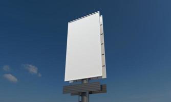 Billboard Sign 3D Rendered Illustration photo