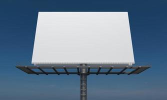 Billboard Sign 3D Rendered Illustration photo