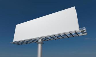 Billboard Sign 3D Rendered Illustration photo