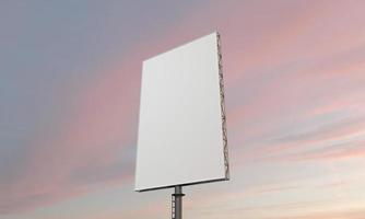 Billboard Sign 3D Rendered Illustration photo