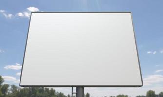 Billboard Sign 3D Rendered Illustration photo