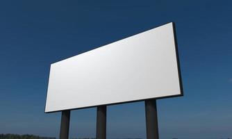 Billboard Sign 3D Rendered Illustration photo